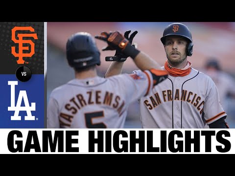 Austin Slater leads Giants with two homers | Giants-Dodgers Game Highlights 8/8/20
