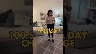 Day 24 | 100 skips a day challenge. Doable daily movement.
