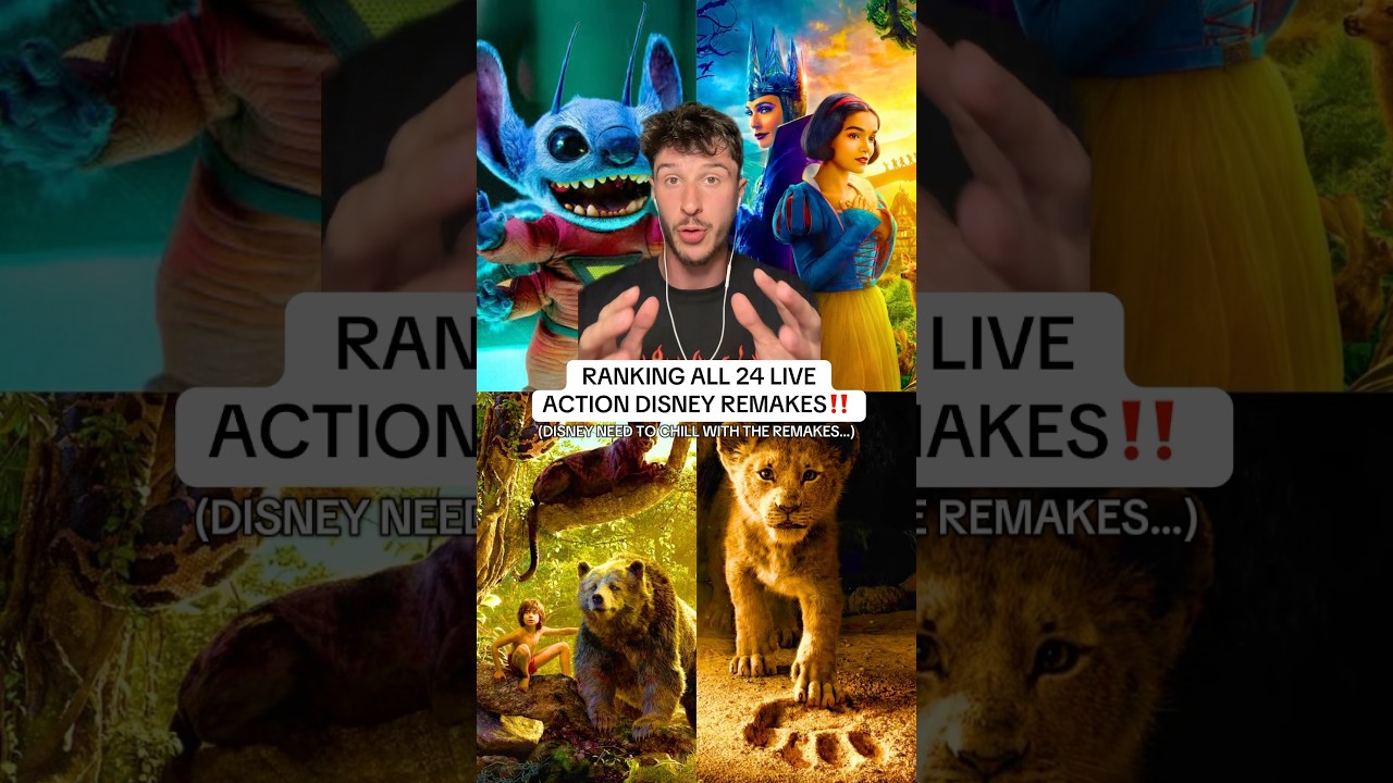 ALL 24 LIVE ACTION DISNEY REMAKES RANKED!! #disney #liloandstitch