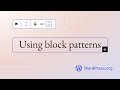 Using Block Patterns