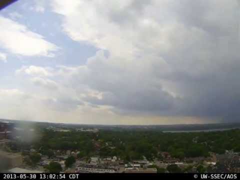 2013 May 30 - Lunch time rainstorm (South view)