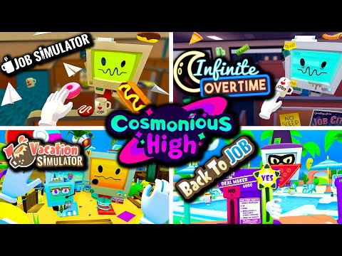 Owlchemy Labs VR Marathon | Job Sim + Infinite OT | Vacation Sim + Back to Job | Cosmonious High