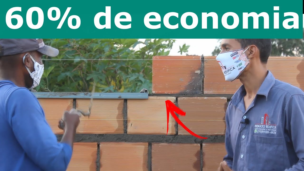 O pedreiro que inventou isso precisa ser avaliado. 60% de economia com massa de assentamento