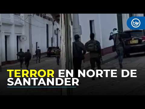 Subversivos se pasean por casco urbano de El Carmen, Norte de Santander