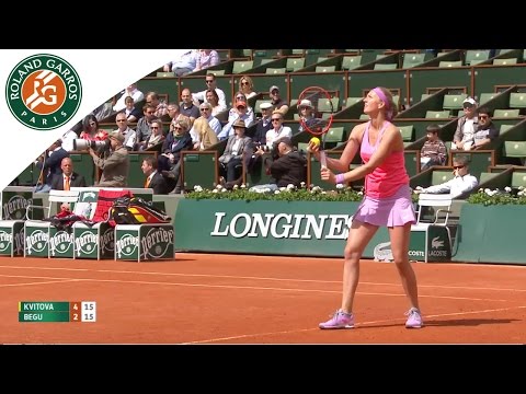 P. Kvitova v. I. Begu 2015 French Open Women's Highlights / R32