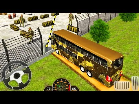 US Army Bus Driving - Military Transporter Drive Squad - Android GamePlay