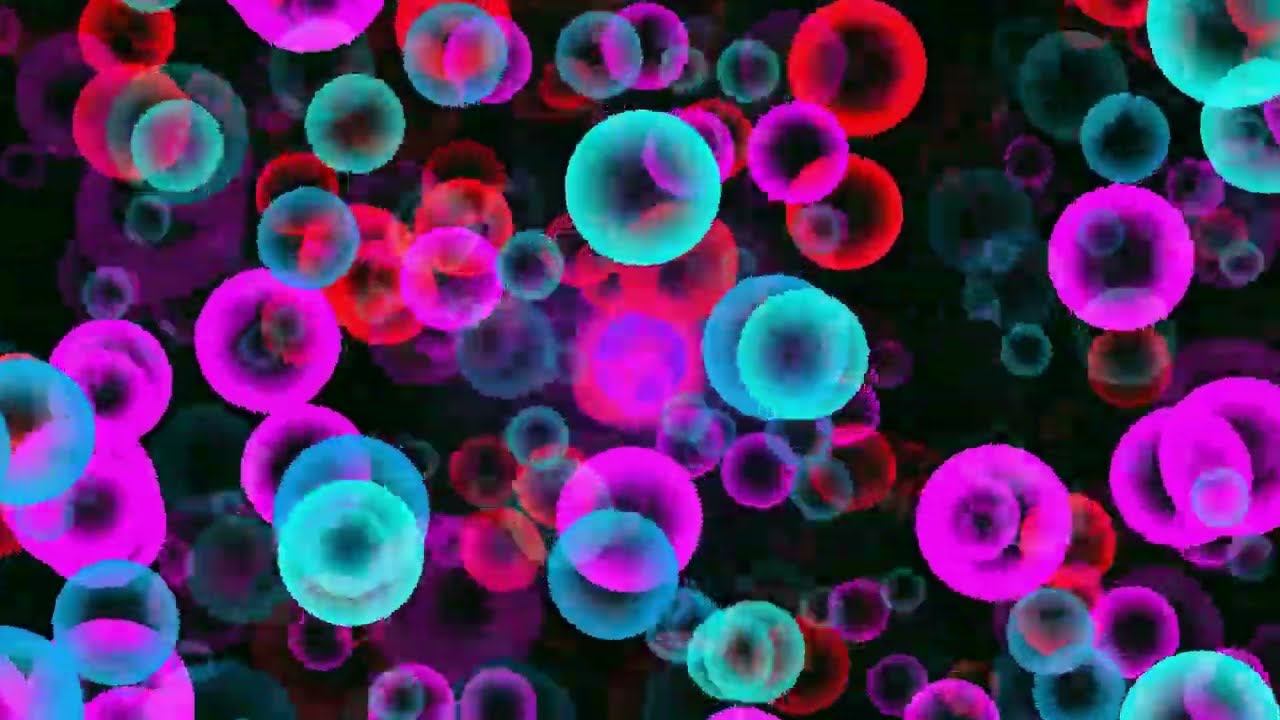 Flying Bubbles Animation - | Greenscreen