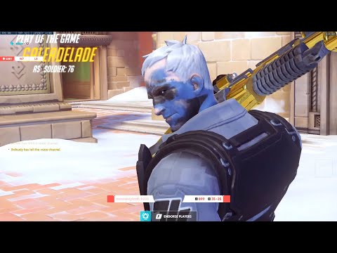 GALE NANO SOLDIER 76! 39 ELIMS! POTG! [ OVERWATCH SEASON 23 TOP 500 ]