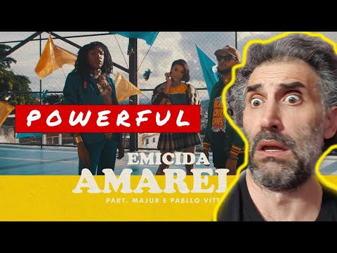 SINGER REACTS TO Emicida - AmarElo - part. Majur e Pabllo Vittar - FIRST TIME