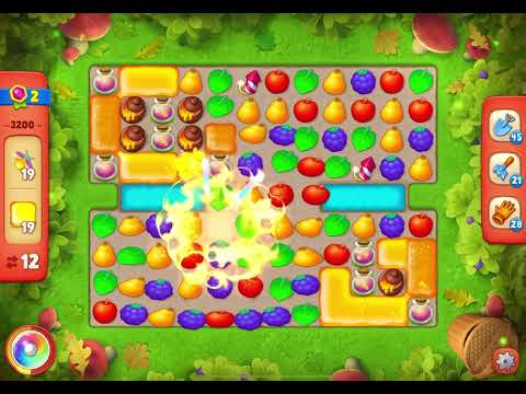 GardenScapes Level 3200 no boosters (22 moves)