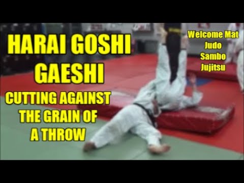 HARAI GOSHI GAESHI   COUNTER TO HARAI GOSHI — judo technique demonstration
