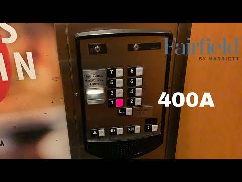 Amazing, FAST Schindler 400A Traction Elevators | Fairfield Inn & Suites | Downtown Indianapolis, IN