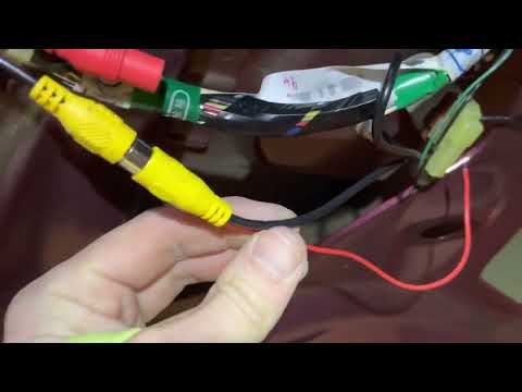 Backup cam wiring through headliner. Boyo camera in Honda Pilot SUV.