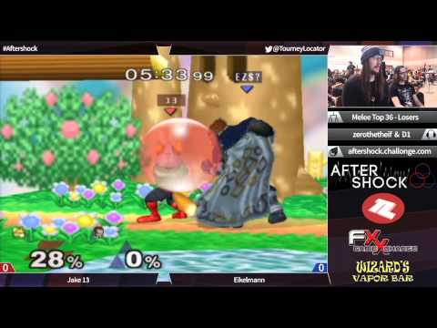 Aftershock Melee - Eikelmann (Ganon) vs Jake13 (Fox) - Top 36