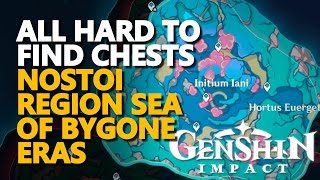 All Nostoi Region Sea of Bygone Eras Hard to find Chests Genshin Impact Easy to Miss