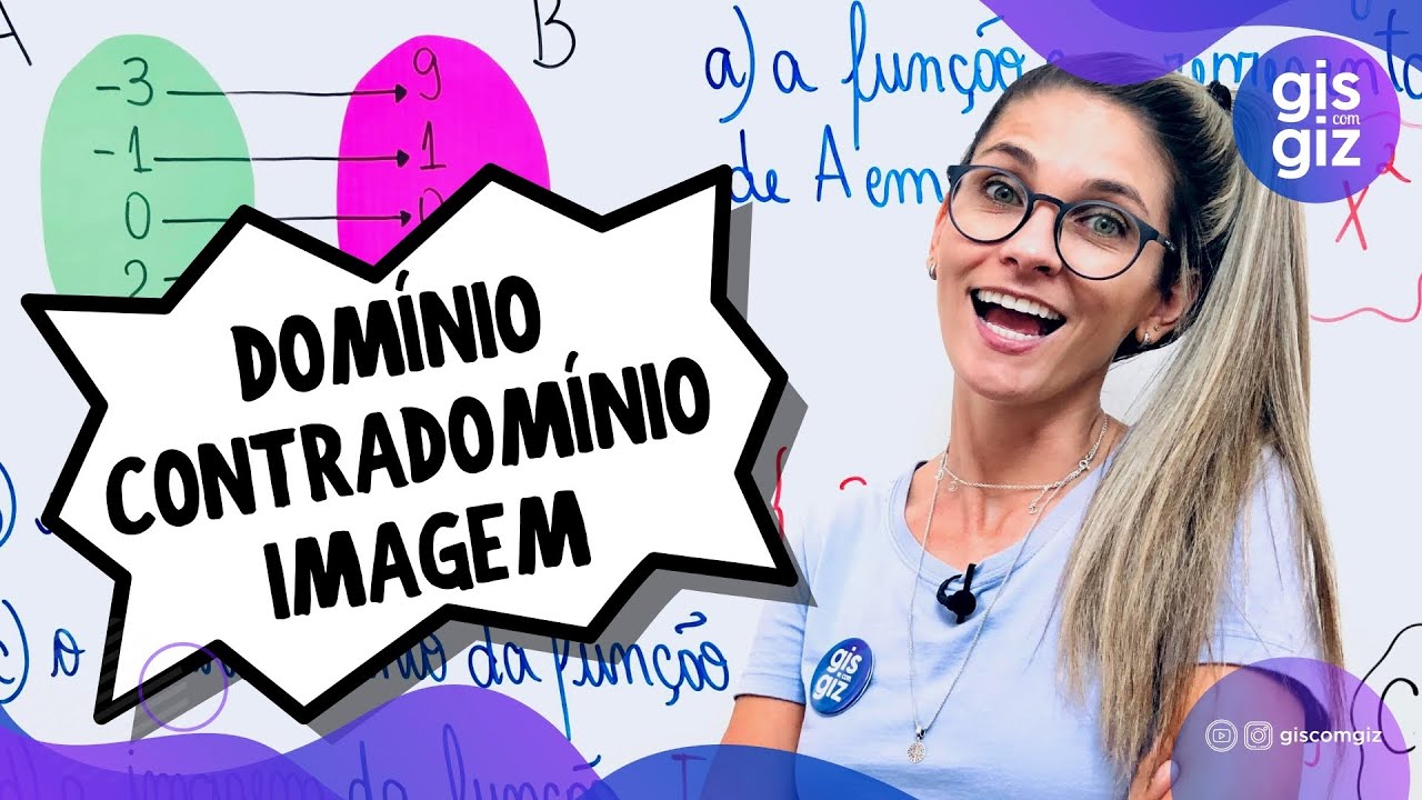 DOMÍNIO, CONTRADOMÍNIO e IMAGEM DA FUNÇÃO \Prof. Gis/ - AULA 8