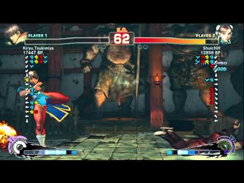 Kiryu Tsukimiya [Guy] vs ShuichiH [Chun] SSF4 Japanese Online Ranked Matches - TRUE-HD