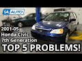 Top 5 Problems Honda Civic Sedan 7th Generation 2001 05