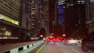 Florida Night Drive from Lauderdale-by-the-Sea to Miami via I-95 in January 2023