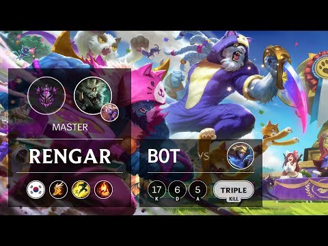 Rengar Bot vs Ezreal - KR Master Patch 9.20