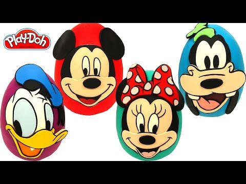 Huevos Sorpresas de Mickey Mouse y sus Amigos en Español de Plastilina Play Doh
