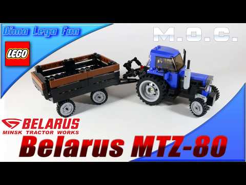 Traktor Belarus Lego Трактор Беларус Лего самоделка #50 Reupload