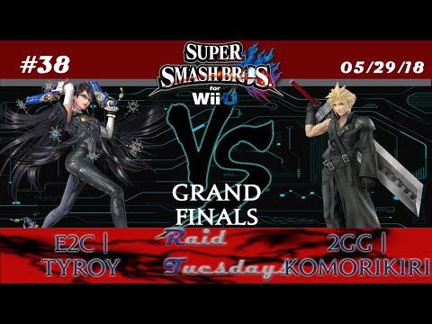 RAID Tuesdays #38 - SSB4 - E2C | Tyroy (Bayo) vs 2GG | Komorikiri (Cloud) - Grand Finals