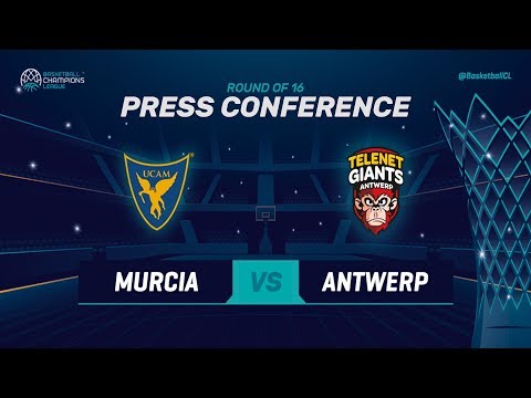 UCAM Murcia v Telenet Giants Antwerp - Press Conf. - Basketball Champions League 2018-19