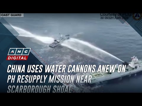 China uses water cannons anew on PH resupply mission near Scarborough Shoal