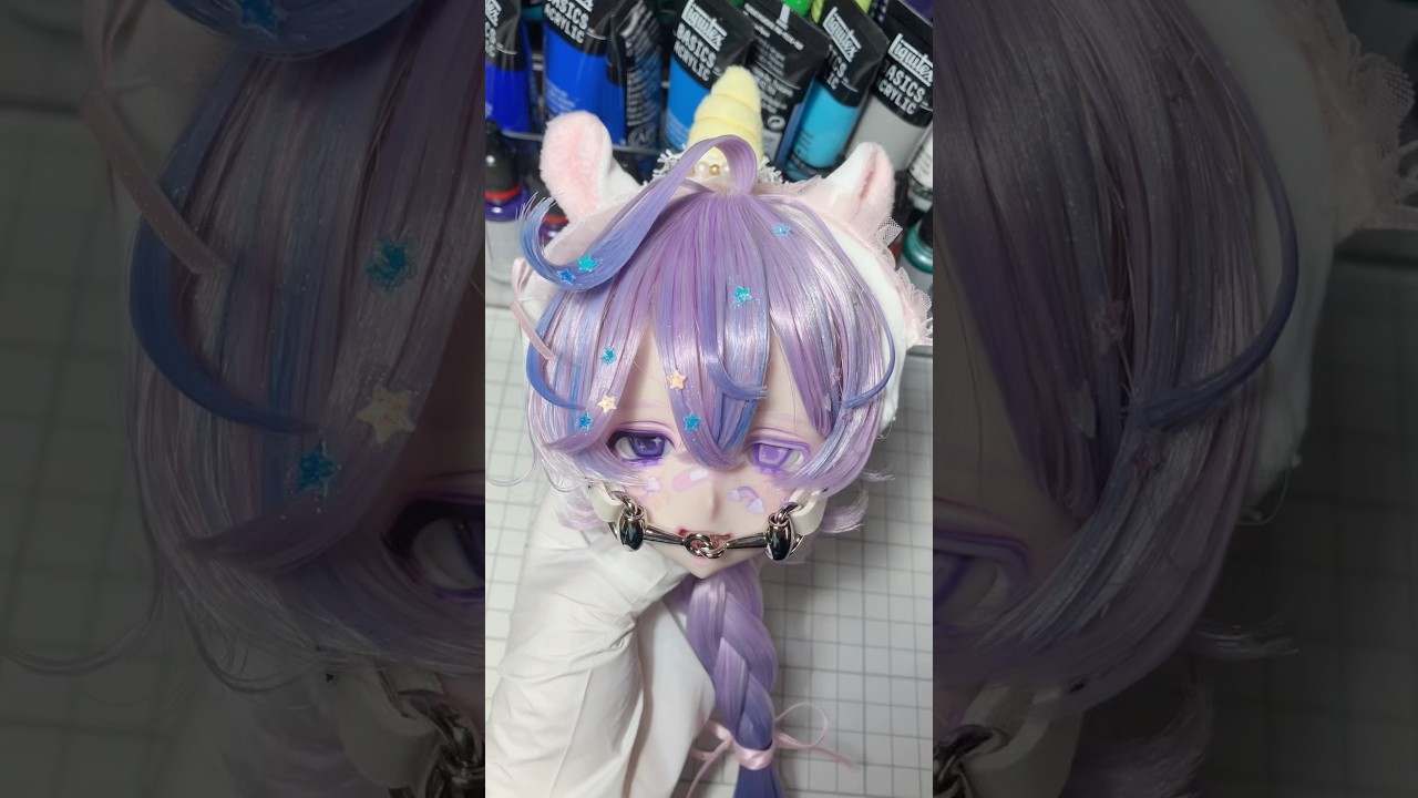 ユニコーンのカスタムドール、作った。 #customdoll #dollmakeup #doll #カスタムドール #ドールメイク #ドール