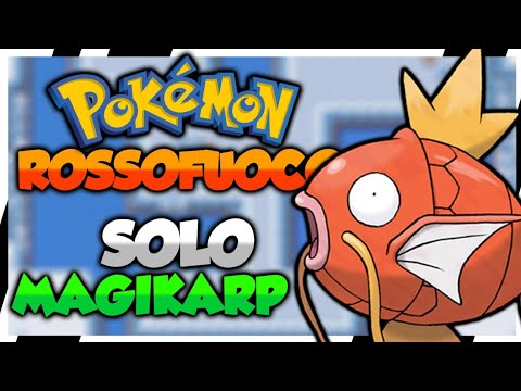 POKEMON ROSSO FUOCO solo MAGIKARP - POKEMON CHALLENGE ITA Riassunto w/ SnivyNB