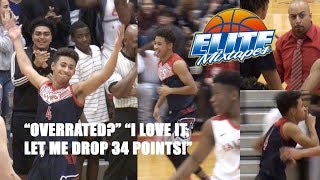 Julian Newman Responds To OVERRATED Chants w/ 34 Points!!!