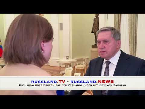 Uschakow über Ergebnisse der Verhandlungen mit Kiew vom Samstag