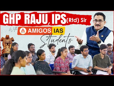 Raju with UPSC Aspirants