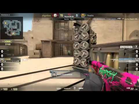 Fnatic Dennis Insane 1v3 clutch vs Dignitas