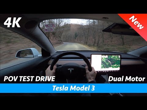Tesla Model 3 Dual Motor 2020 - POV test drive in 4K | No talking, just pure driving! (Autopilot)