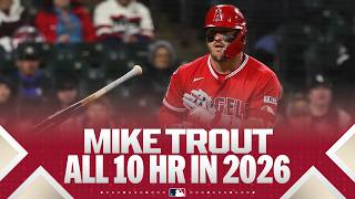 Mike Trout is already up to 10 home runs this season! ???? (1 of 7 MLB players with double-digit HRs)