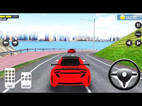 New Parking Frenzy 2.0 3D Game #50 | Red Car green city driving | Best Android iOS Gameplay