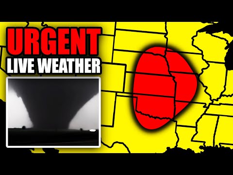 ????LIVE -  Tornado Outbreak Coverage With Storm Chasers On The Ground - Live Weather Channel...