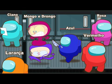 Mongo e Drongo desvendam Among Us - Desenho animado paródia do jogo Among Us
