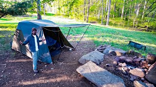Solo Camping In The BEST 3 Season Tent Ever !! | Altara Arcadia 4