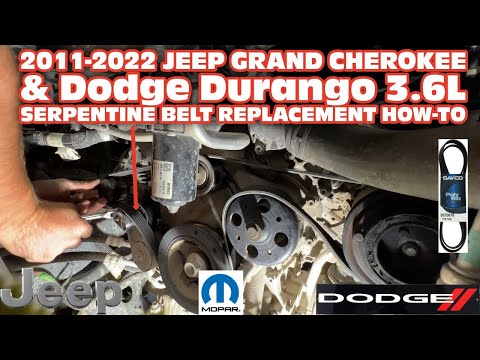 Jeep Grand Cherokee & Dodge Durango 3.6l Serpentine Belt Replacement How-To