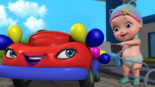 Johnny Has A Brand New Car - Playing with Toys | Rhymes and Baby Songs