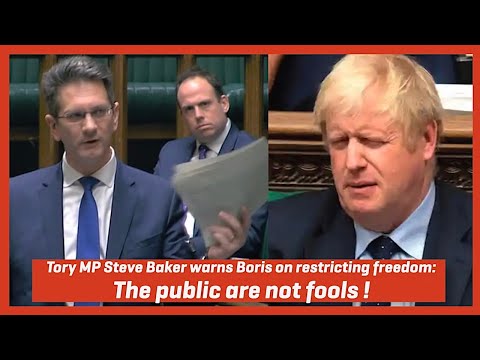 Tory savages Boris on Covid rules: The public are not fools, they have right to choose what to do!