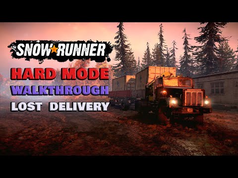 SnowRunner Hard Mode Walkthrough Part 20 | Lost Delivery | Michigan | Drummond Island