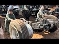 Watch a New Truck Become a Powerful Prime Mover Simple Chassis to 22-Wheel Beast  Full Build Process