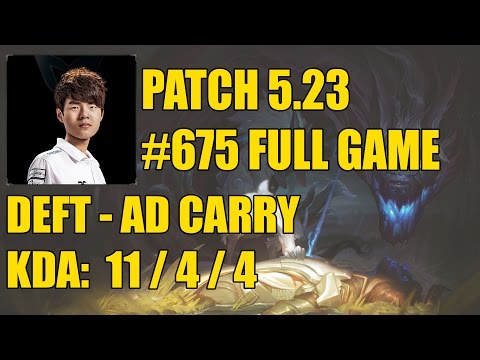 EDG Deft - ADC: Kindred vs Tristana - KR Challenger #675 Full Game