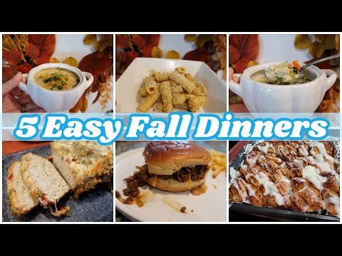 5 Easy Fall Dinner Recipes | What's for Dinner This Week? 🍂