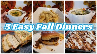 5 Easy Fall Dinner Recipes | What's for Dinner This Week? 🍂