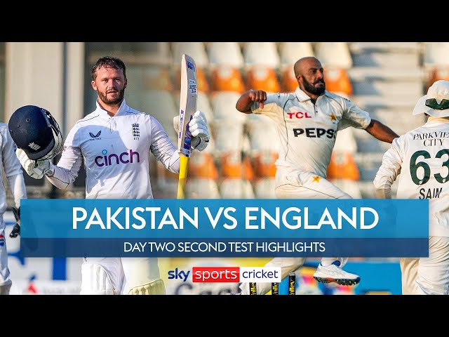 Pakistan spinners wreak HAVOC after Duckett 💯 | Pakistan vs England | Day Two Second Test Highlights